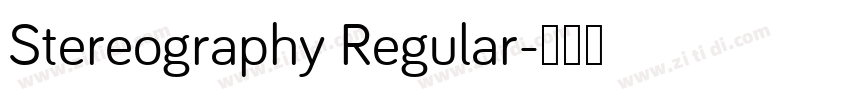 Stereography Regular字体转换
